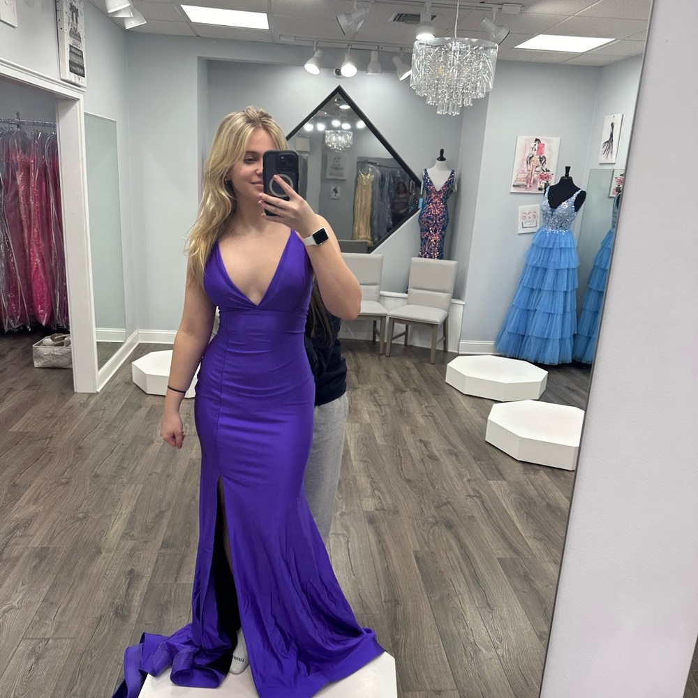Purple Jessica Allan prom dress
